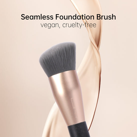 Brush Master Ecofriendly Foundation Brush for Liquid Makeup Professional Angled Flat Top Kabuki Brush, Premium Quality Makeup Brush, Vegan & Cruelty-Free