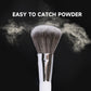 Brush Master Travel Makeup Brushes Set w/Pouch, 5PCS Double Ended Portable Mini Cosmetic Brushes Kit for Foundation, Eyeshadow, Lip, Blush Make Up Brushes Professional(White)